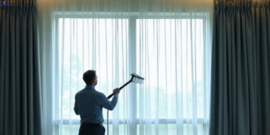 Commercial curtain stain removal service sandgate hotels offices restaurants